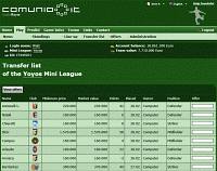 Screenshot transfer list